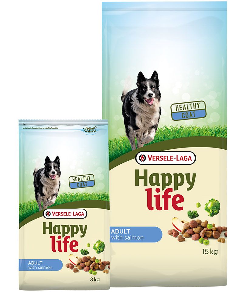 Happy Life "Adult" saumon (15 kg) - Versele Laga