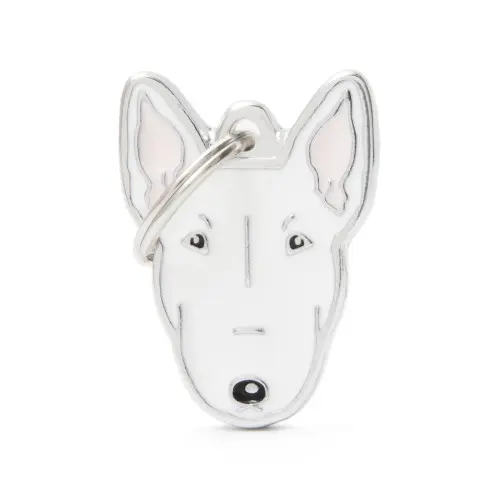 [8769] Médaille "Bull Terrier Blanc" - MyFamily