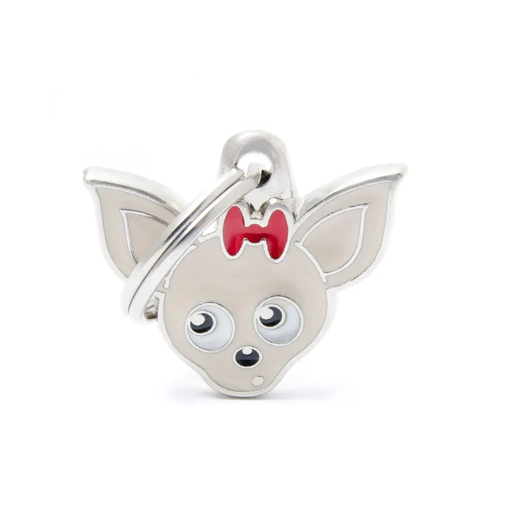 [8774] Médaille "Chihuahua crème" - MyFamily