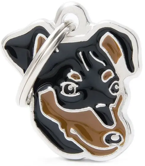 [8784] Médaille "Pinscher noir" - MyFamily