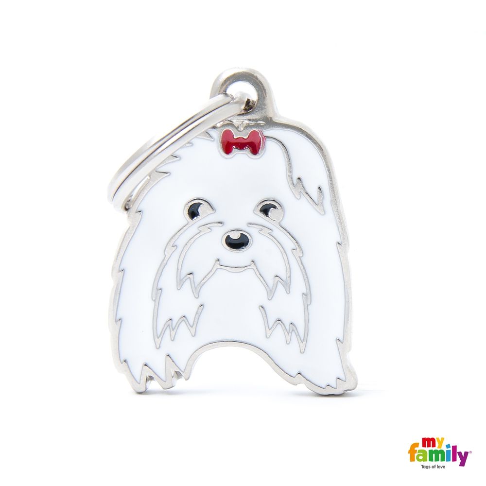 [8797] Médaille "Bichon Maltais" - MyFamily