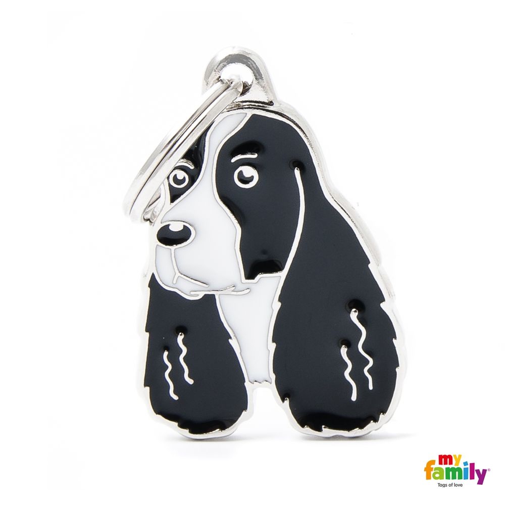Médaille "Spinger Spaniel noir et blanc" - MyFamily