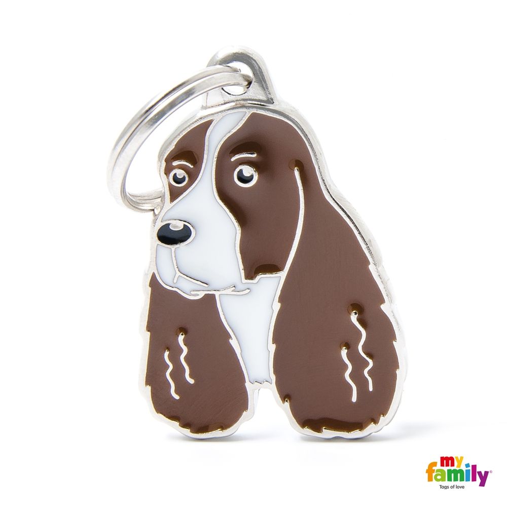 [8852] Médaille "Springer Spaniel Marron et blanc" - MyFamily