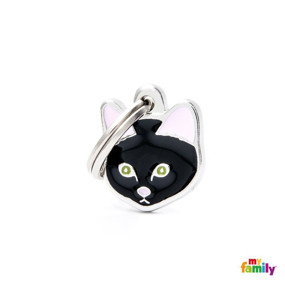 [8872] Médaille "Chat Européen noir" - MyFamily