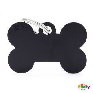 Médaille Os noir Basic (L) - MyFamily