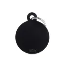 Médaille ronde noir Basic (L) - MyFamily
