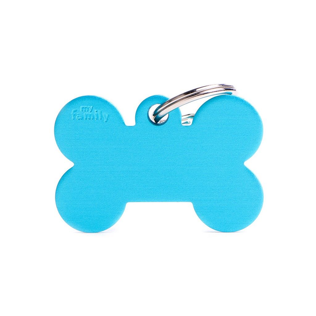 Médaille Os bleu céleste Basic (L) - MyFamily