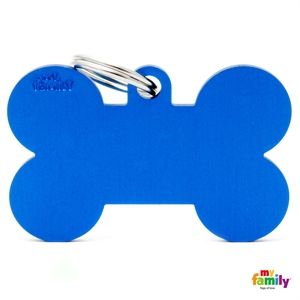 Médaille Os bleu Basic (XL) - MyFamily