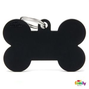 Médaille Os noir Basic (XL) - MyFamily