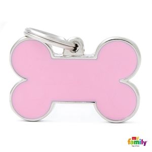 Médaille Os rose BasicHand (L) - MyFamily