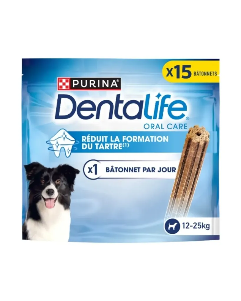 [9204] Dentalife medium 15 bâtonnets (345 g) - Purina Dentalife