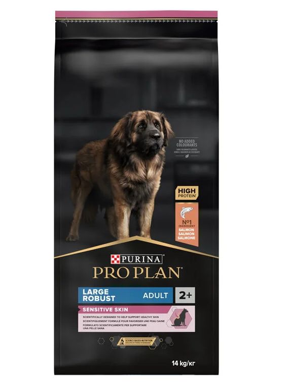 [9207] Adult Large Robust Sensitive Skin - Riche en saumon (14 kg) - Pro Plan