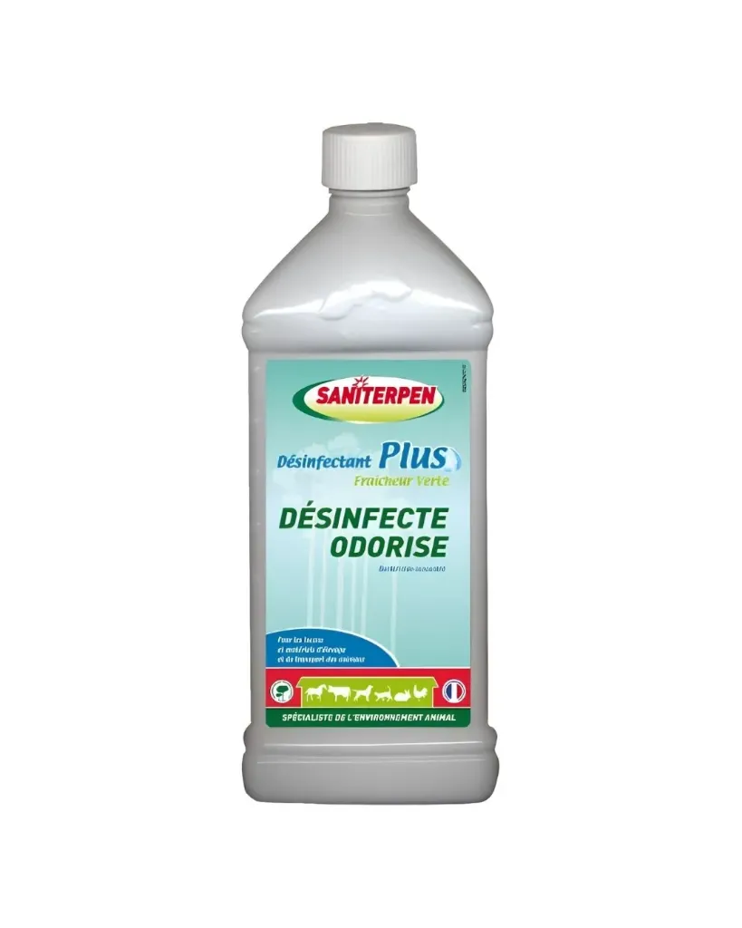 [9426_24555] Désinfectant Plus fraîcheur verte (1 litre) - Saniterpen