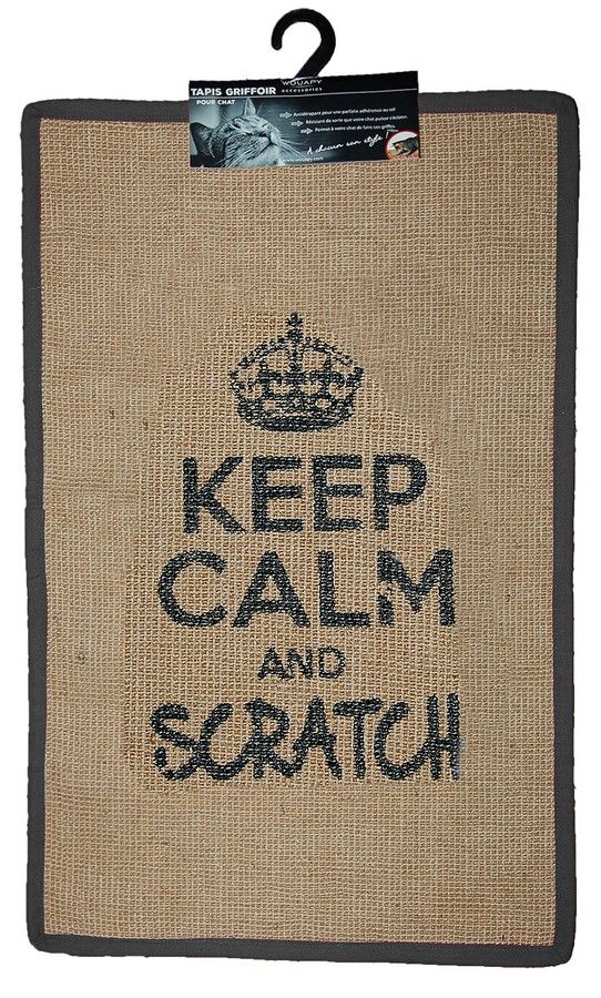 Tapis griffoir "Rectangle" (gris) - Wouapy