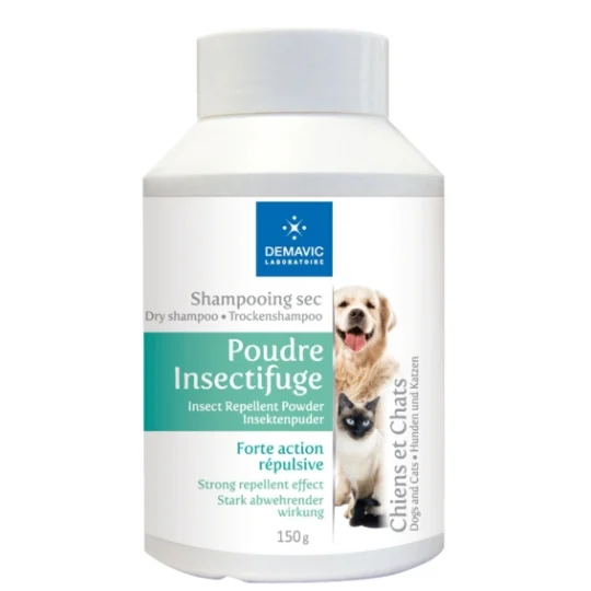 Shampoing sec à forte action répulsive (150 g) - Demavic