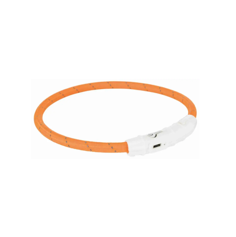 [9663_17344] Flash anneau lumineux USB orange (XS/S) - Trixie