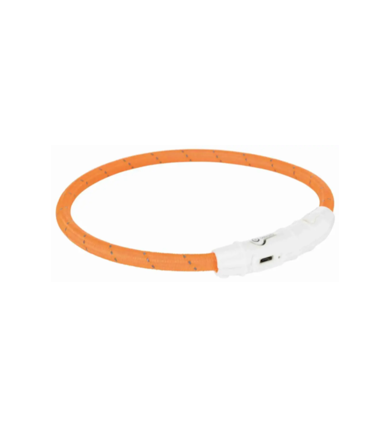 [9663_17346] Flash anneau lumineux USB orange (L/XL) - Trixie