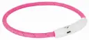Flash anneau lumineux USB rose (M/L) - Trixie