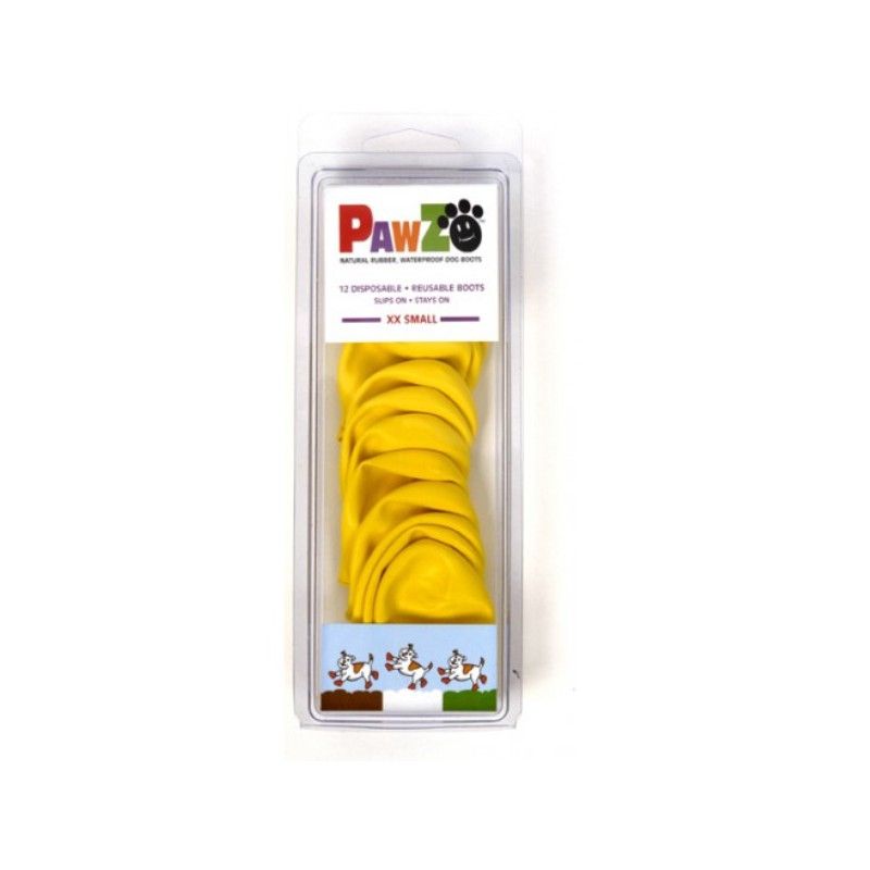 Bottes Pawz XXS jaune x 12