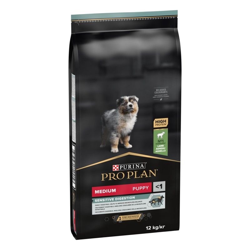 [9686_17368] Opti digest Medium Puppy sensitive digestion Agneau (12 kg) - Pro Plan