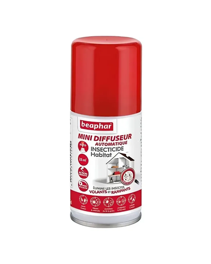 Mini diffuseur automatique insecticide 25 m2 (75 ml) - Beaphar