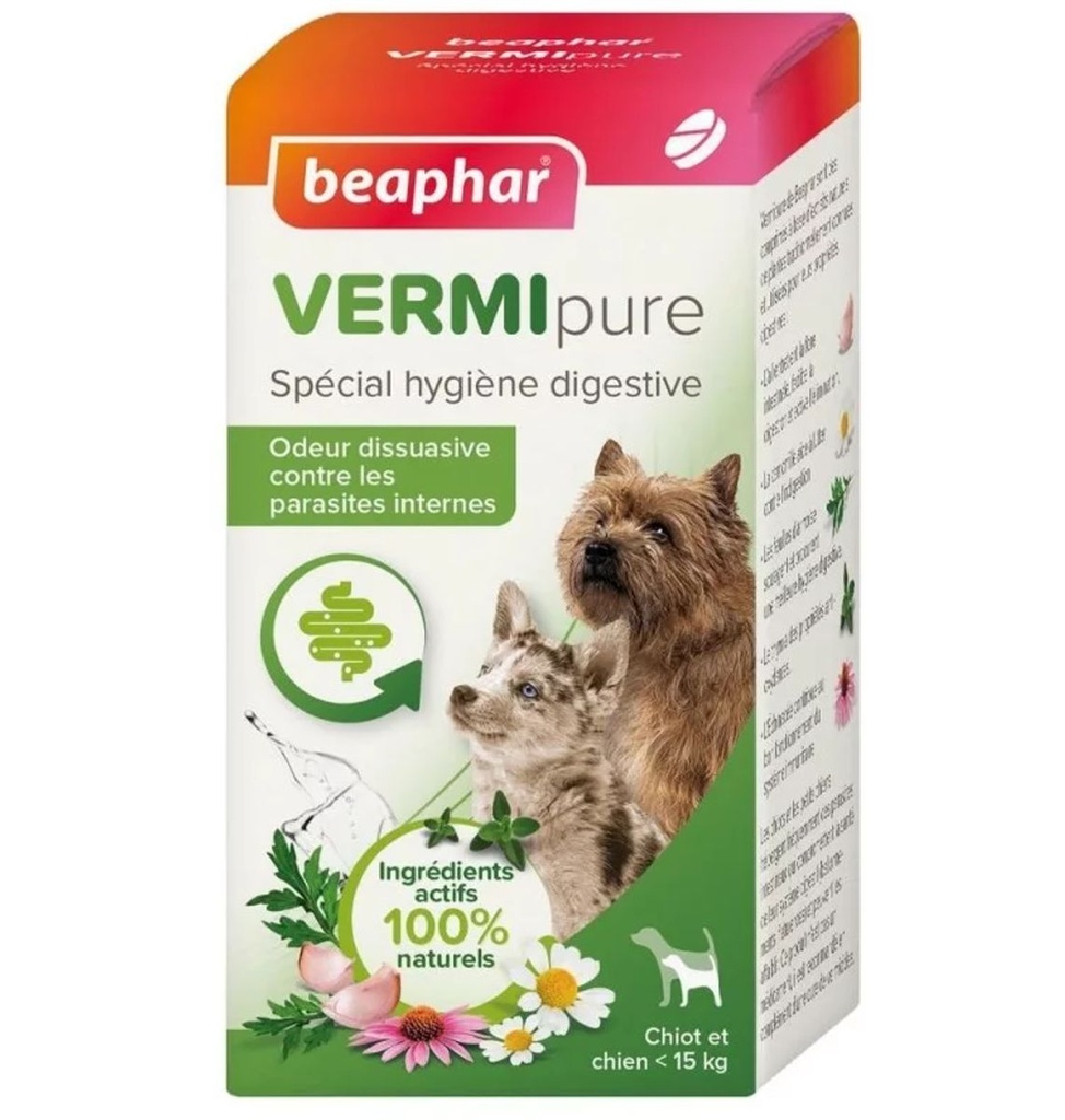 [9849] VermiPure comprimés pour chiot et petit chien < 15 kg (50 comprimés) - Beaphar