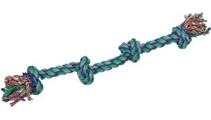 Os en coton 4 noeuds - Flamingo