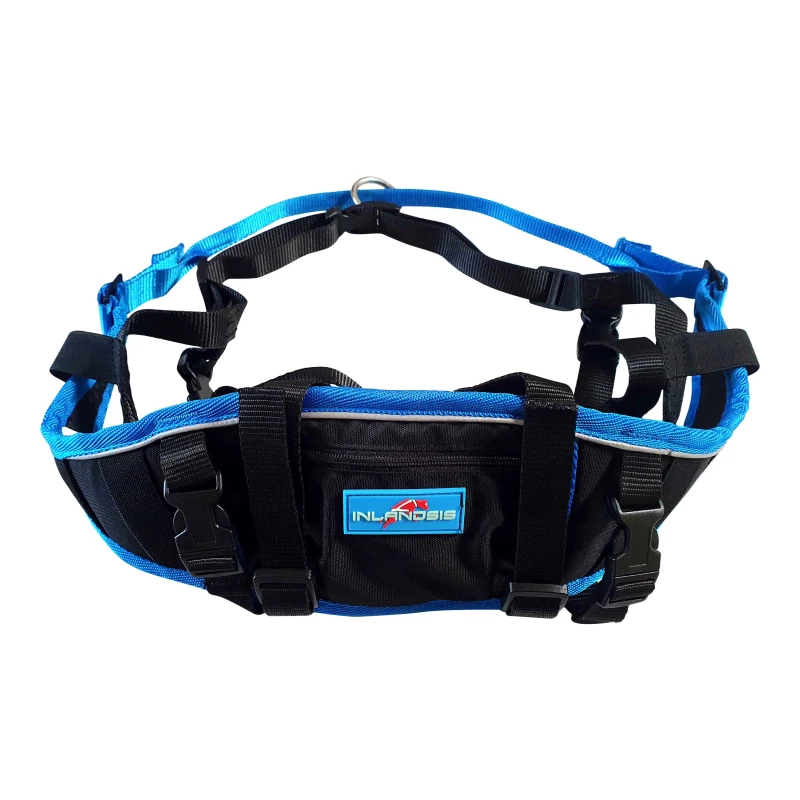 (EXCLU MAGASIN) BAUDRIER AIRCROSS - BLEU/NOIR (L/XL) - INLANDSIS