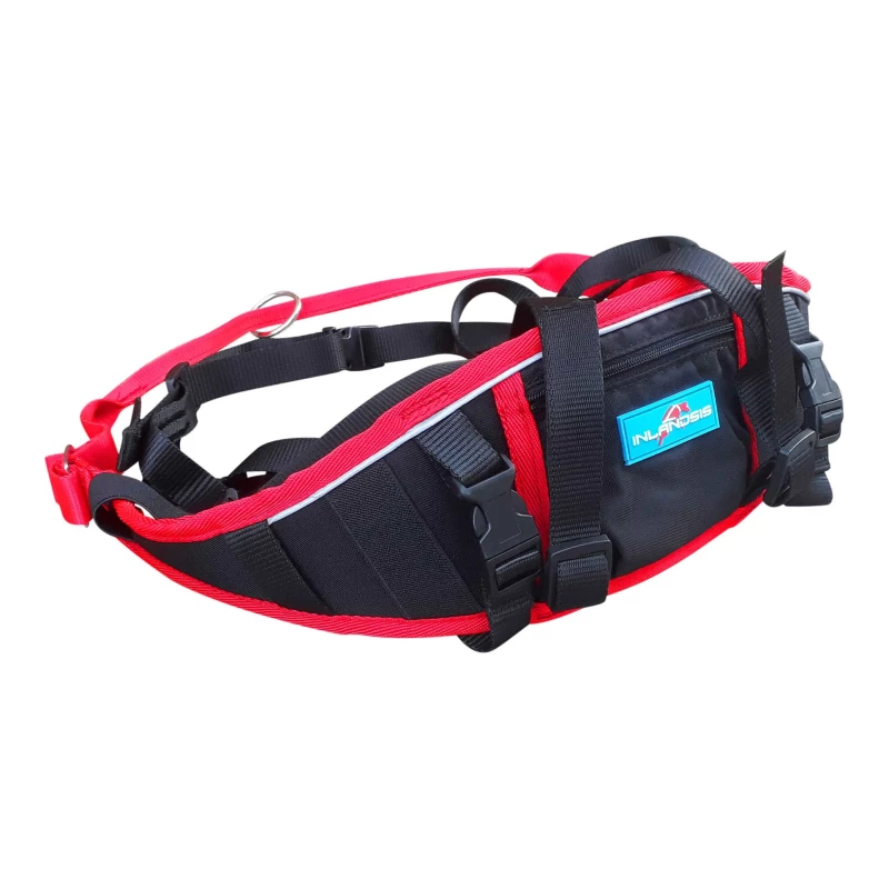 (EXCLU MAGASIN) BAUDRIER AIRCROSS - ROUGE/NOIR (L/XL) - INLANDSIS