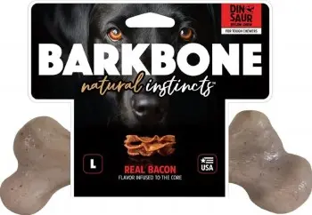 [56083-002] Jouet pour chien Barkbone saveur bacon (L) - Pet Qwerks