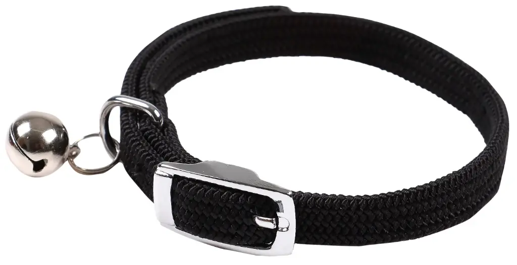 Collier chat élastique noir - Wouapy