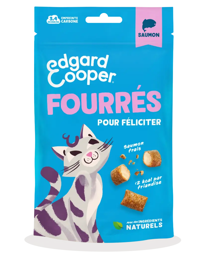 [56134] Friandises chat fourrées au saumon (60 g) - Edgard & Cooper