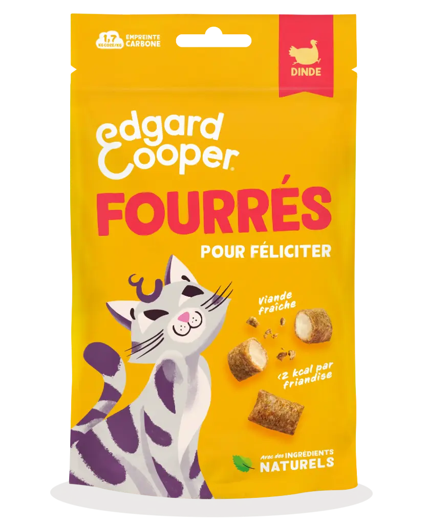 Friandises chat fourrées au dinde (60 g) - Edgard & Cooper