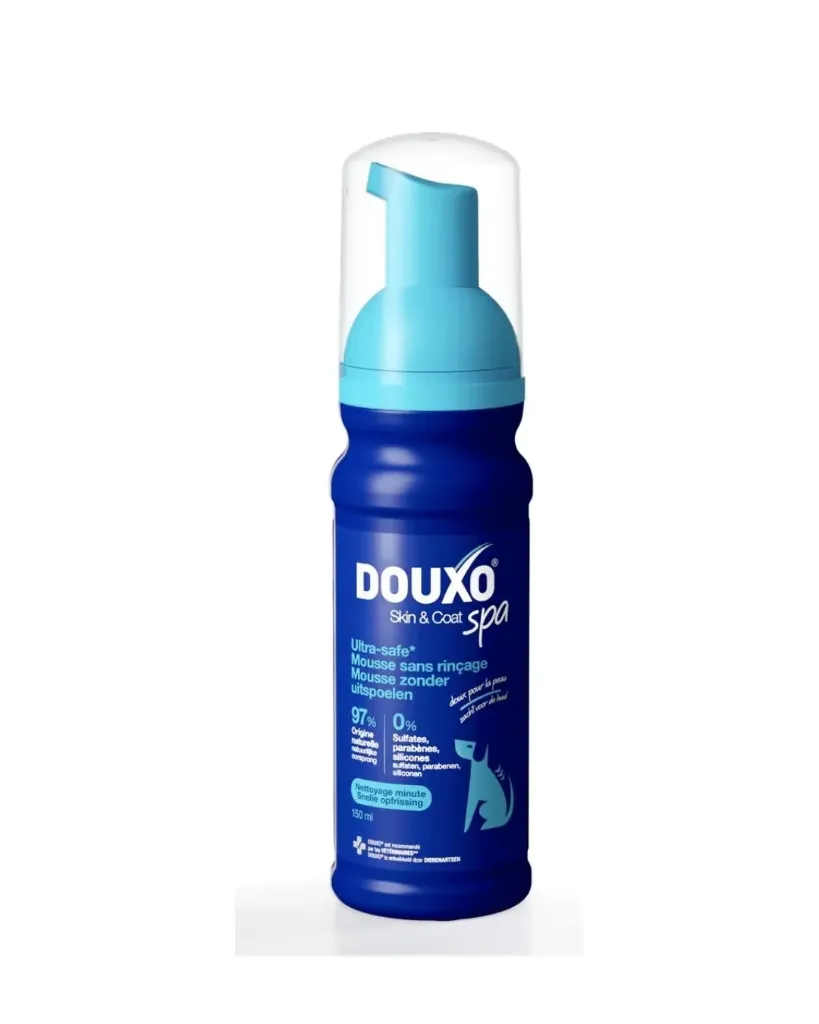 [J25020094] Ultra-safe mousse sans rinçage chien (150 ml) - Douxo