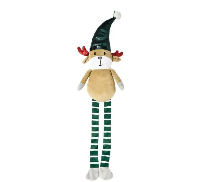 Peluche renne vert noël - Bubimex