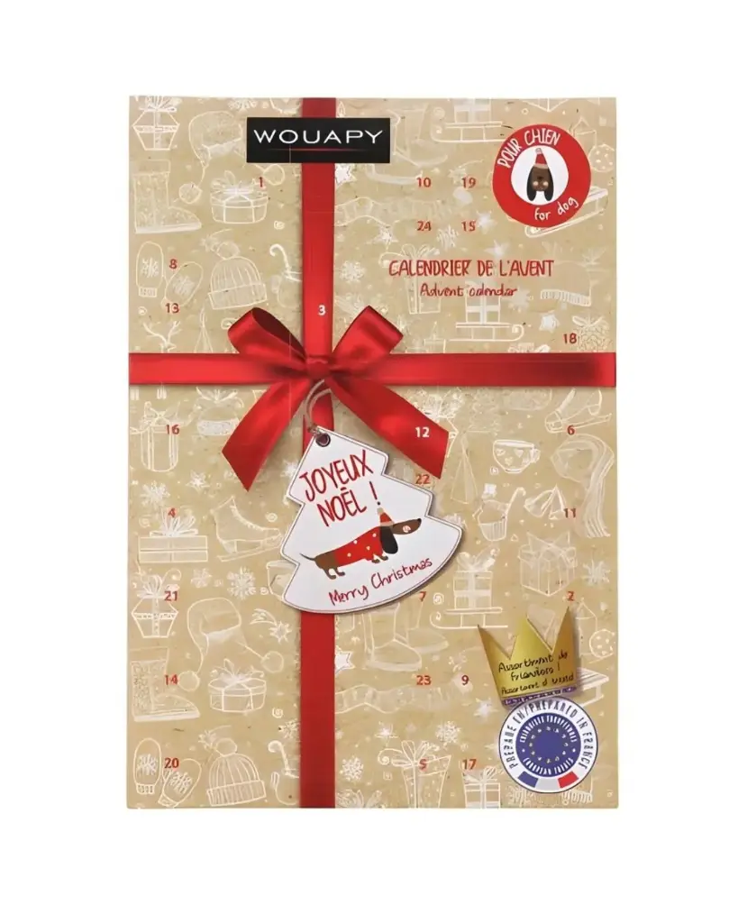 Calendrier de l'avent chien noël - Wouapy