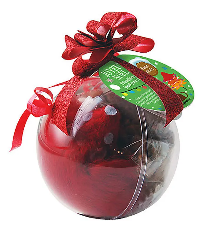 Coffret boule cadeaux noël chien - Wouapy