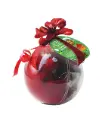 Coffret chat boule de Noël avec cadeaux - Wouapy