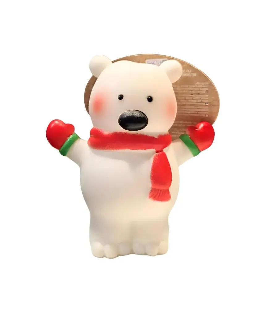 [J25030028] Ourson vinyl noël - Wouapy