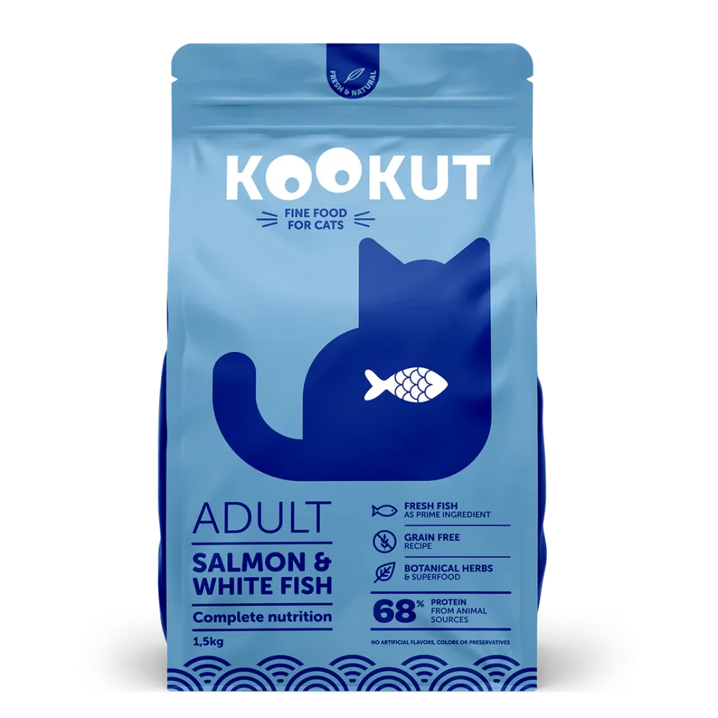 Saumon & poissons pour chat (1.5 kg) - Kookut