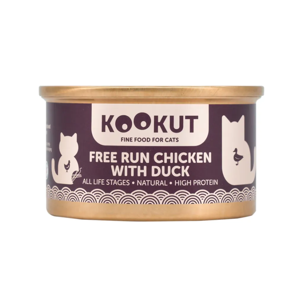 Poulet avec canard pour chat - Filets (70 g) - Kookut