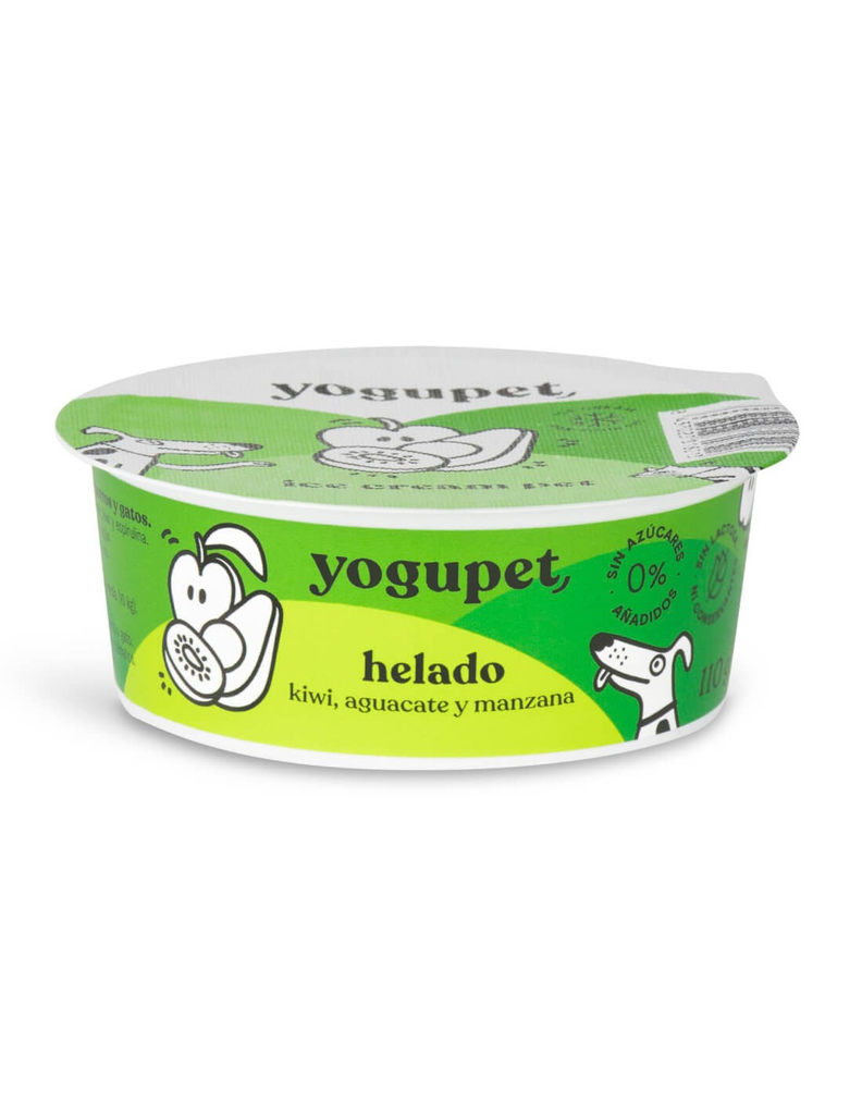[J25030109] Glace chien et chat pomme poire kiwi (110 g) - Yogupet