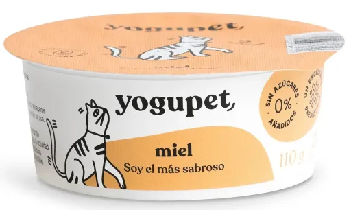 Yaourt classique chat miel (110 g) - Yogupet
