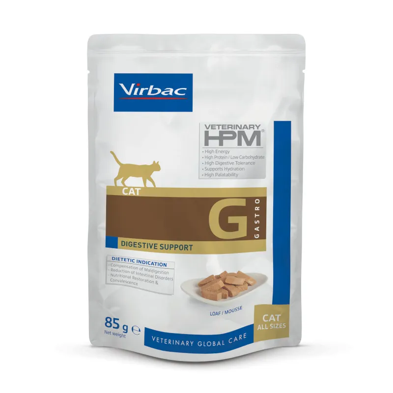 Mousse Veterinary HPM Cat Digestive Support (12 sachets 85 g) - Virbac