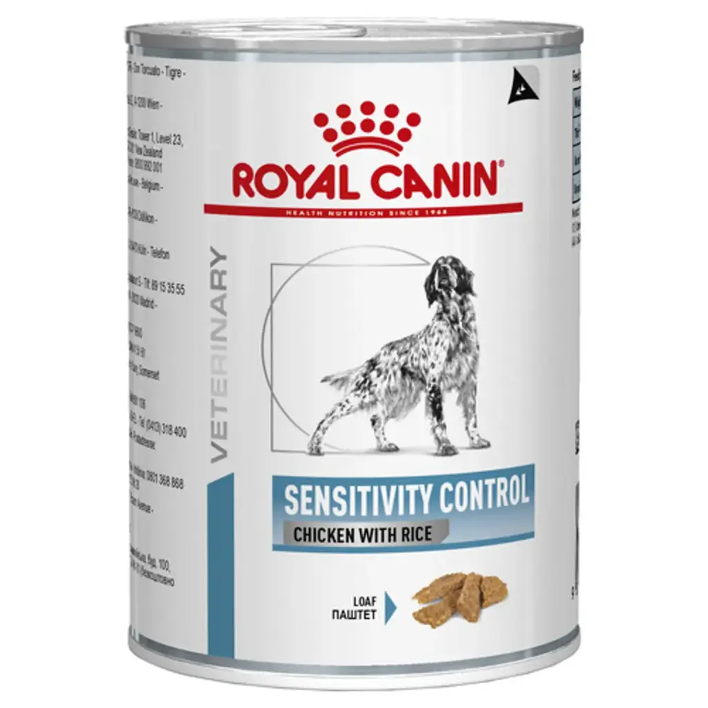 Dog Sensitivity Control loaf au poulet (12 boîtes 410 g) - Royal Canin Veterinary