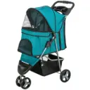 Poussette avec fonction pliage rapide turquoise - Trixie