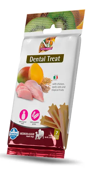 Dental Treat Vet Life Tropical Poulet Chien adulte Medium/Maxi (110 g) - Farmina