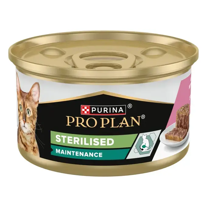 STERILISED MAINTENANCE terrine pour chat au thon et au saumon (1 boîte 85 g) - Pro Plan