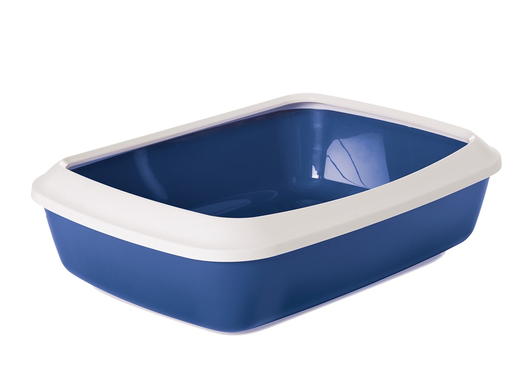 [J25040074] Bac à litière Iriz avec rebord bleu (Taille 50) - Savic