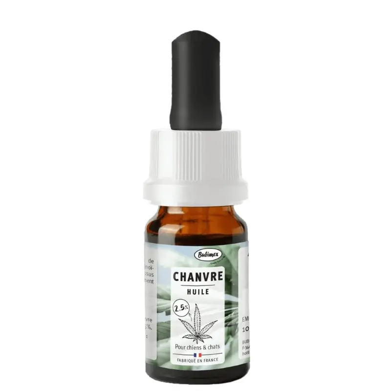Huile de chanvre 5% (10 ml) - Bubimex